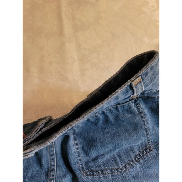 American Eagle Blue Denim Mini Skirt Size 4 AE Jeans Y2K High Waist - Picture 6 of 8